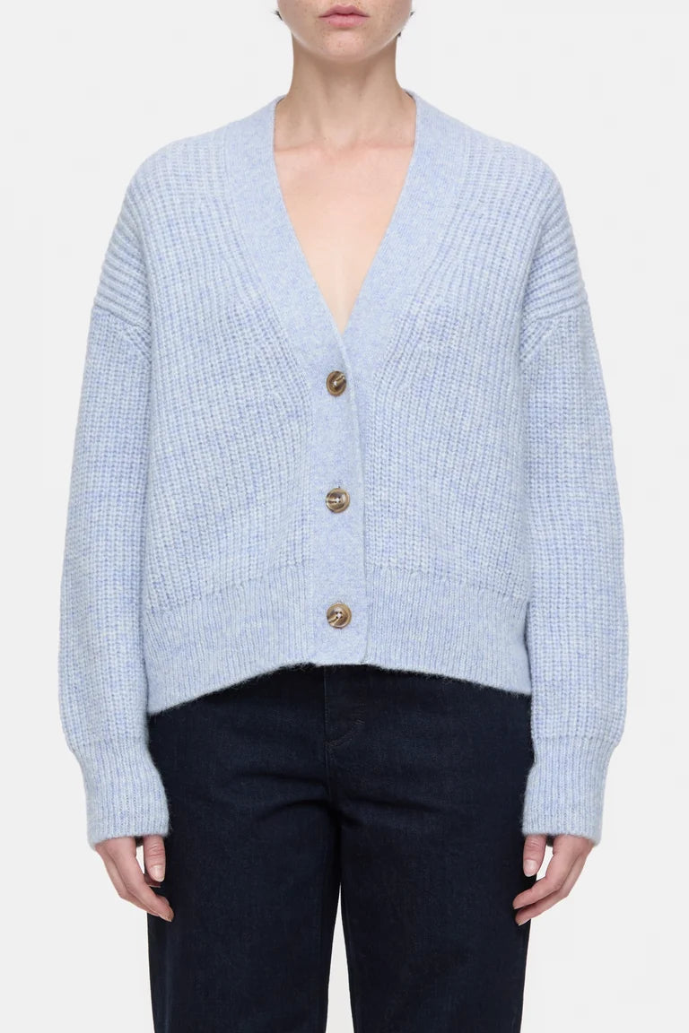 RELAXED FIT CARDIGAN LAZIO BLUE