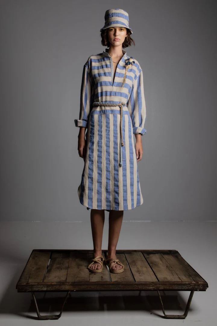 MIDI CAFTAN ADIRONDACK STRIPE