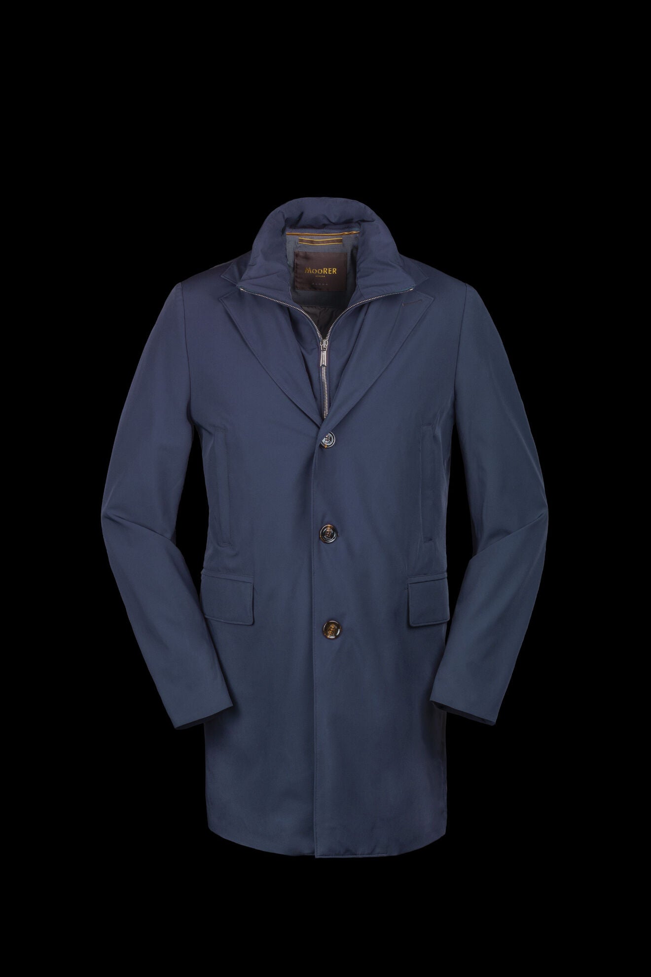 GIROLAMO KN COAT DARK BLUE