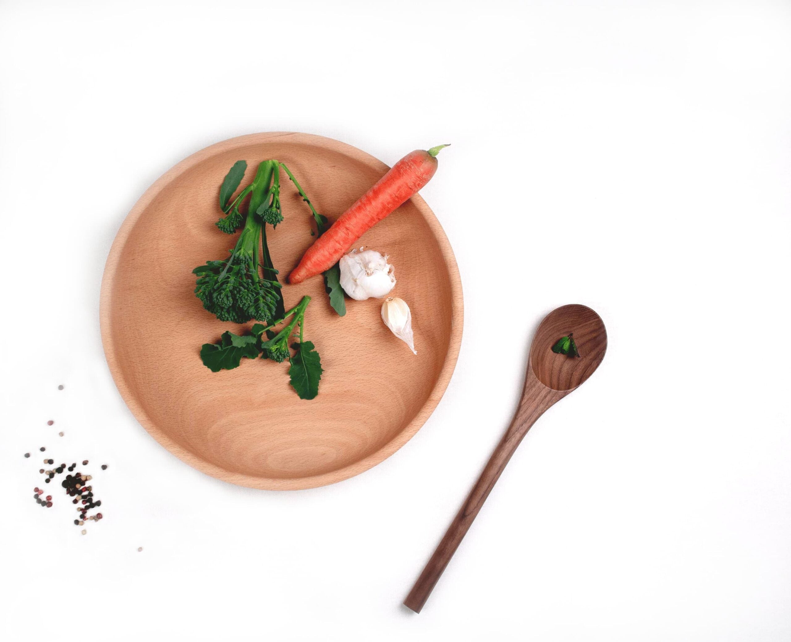 12" WALNUT WOOD OVAL SPOON