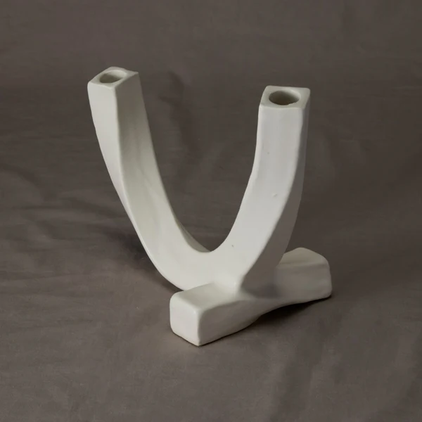 INFINITY CANDLE HOLDER BLANC