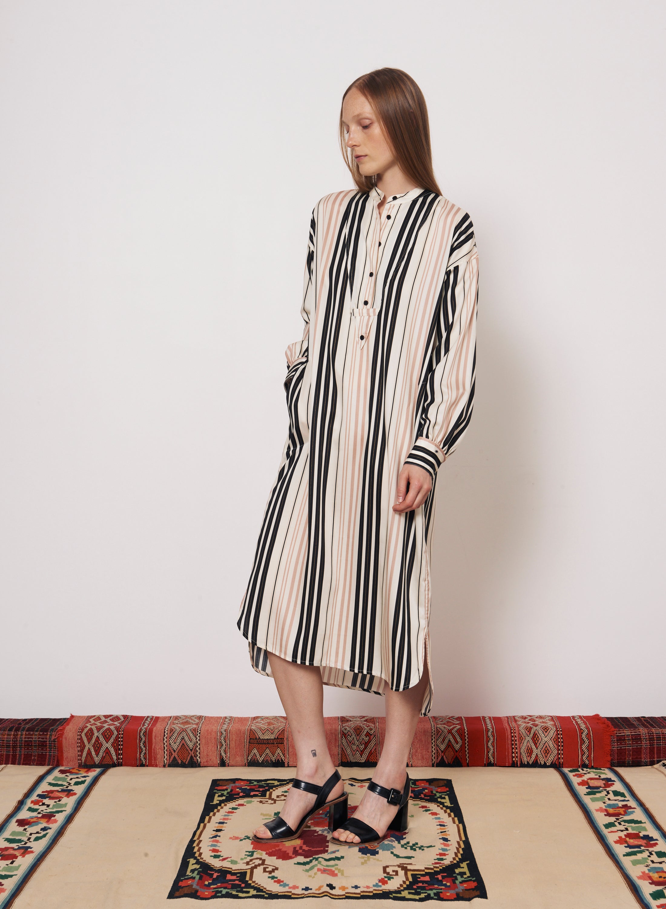 DINKA MIDI DRESS SAVANNA ECRU